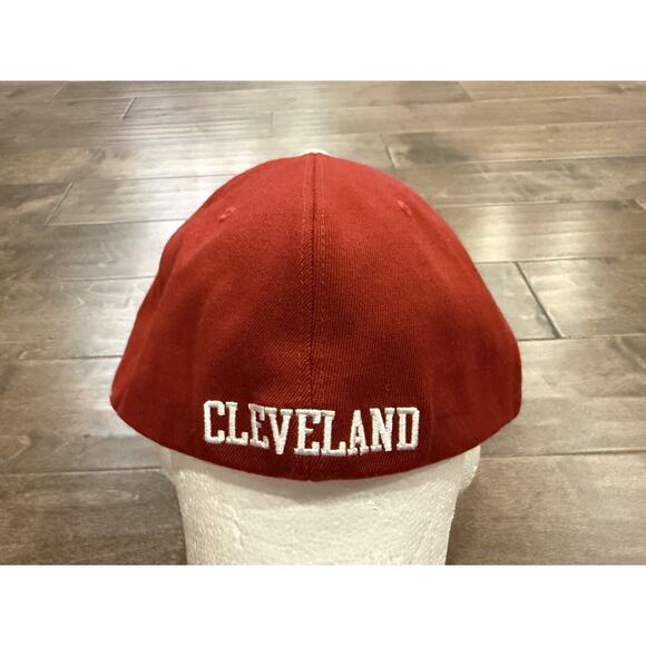 Vtg 90s Nike NBA Cleveland Cavaliers Swoosh Fitted Hat Size XL Wool Baseball Cap - Picture 6 of 9